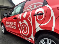 Boston Pizza custom full vehicle wrap