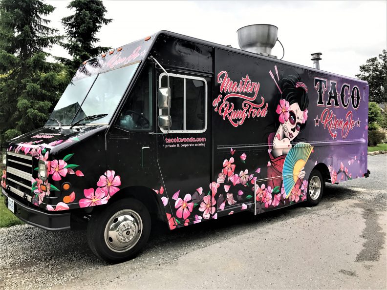 Mastery of KungFood food truck wrap